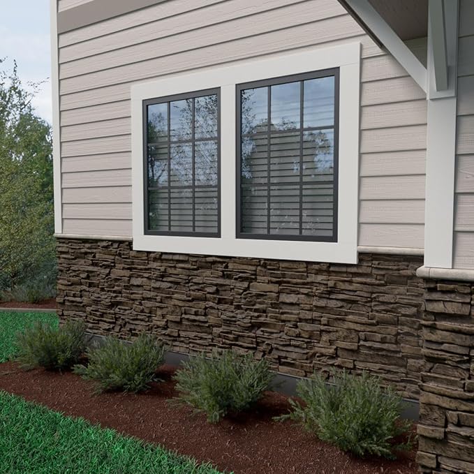 EverStone Canyon Ridge Faux Stone Panel, 45 3/4"W x 24 1/2"H x 1 1/4"D - Image 10