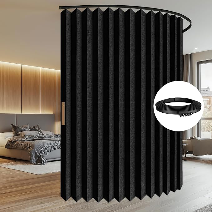 Room Divider Curtain Sets with Flexible Ceiling Track, Privacy Soundproof - Image 2