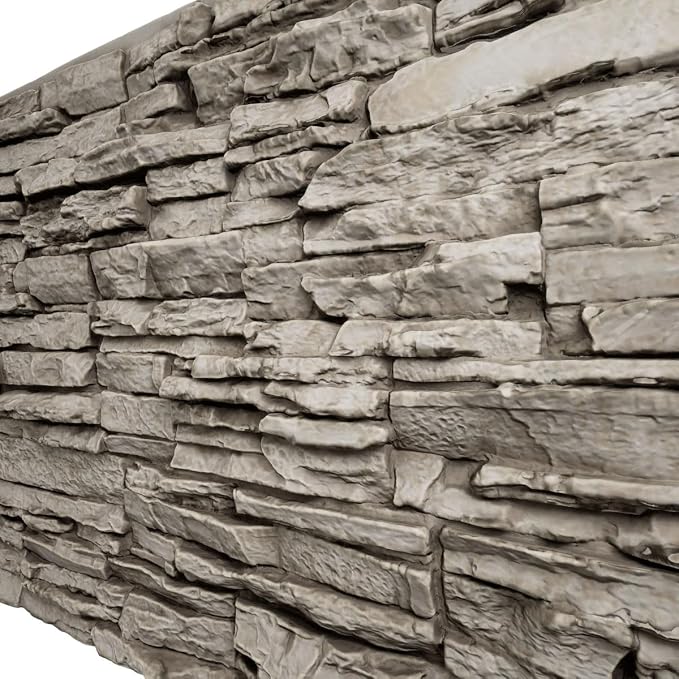 EverStone Canyon Ridge Faux Stone Panel, 45 3/4"W x 24 1/2"H x 1 1/4"D - Image 7