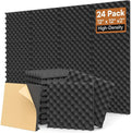 SD SODOCT 24 Pack Egg-Crate Acoustic Foam Panels, High Density Acoustic Foam by SODOCT
