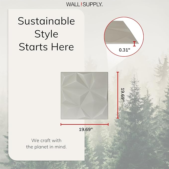 Wall!Supply - 3D Wall Panels – Geo Lite Cashmere Wall Covering - Lightweight - Image 5