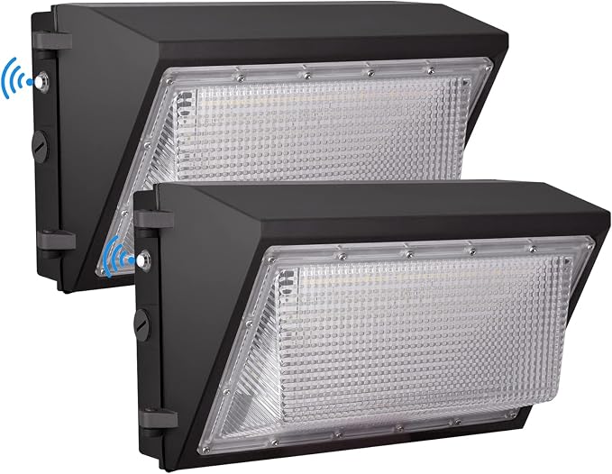LED Wall Pack Light with Dusk to Dawn Photocell, 100W 13000LM 5000K Daylight by Tesoorda