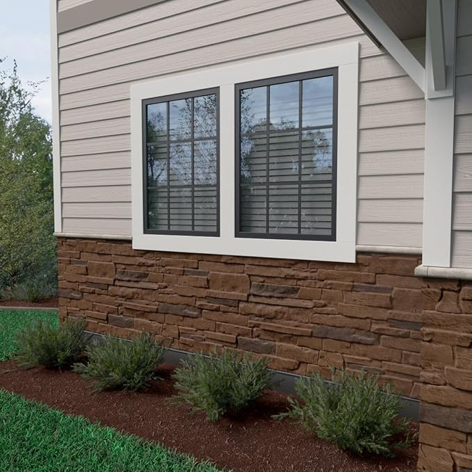 Ekena Millwork 49"W x 25 1/2"H x 1 1/4"D Acadia Ledge Stacked Stone, StoneWall - Image 12