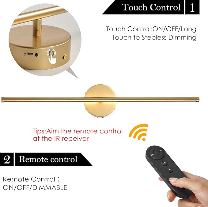 KARTOOSH Battery Operated Wall Sconces - Image 3