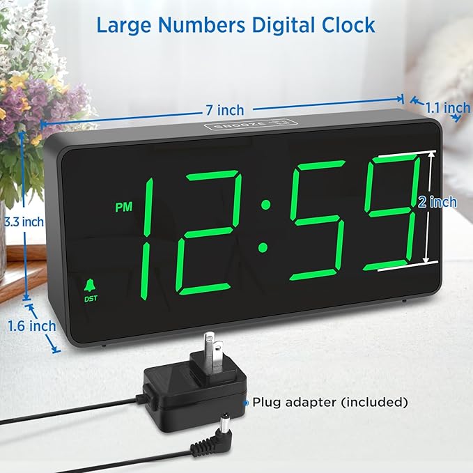 Peakeep Digital Clock, Alarm Clock - Image 2