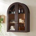 Bathroom Arched Wall Cabinet Over The Toilet Storage Cabinet, 23.5×31.4 Inch by NOWABAY