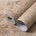 Beige Concrete Wallpaper 15.7in x 80in, Cement Contact Paper 3D Matte Textured by WAPANE