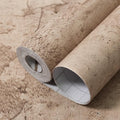 Beige Concrete Wallpaper 15.9in X 720in, Cement Contact Paper 3D Matte Textured by WAPANE