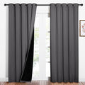 NICETOWN Grey Full Shade Curtain Panels, Pair of Energy Smart & Noise Blocking by NICETOWN