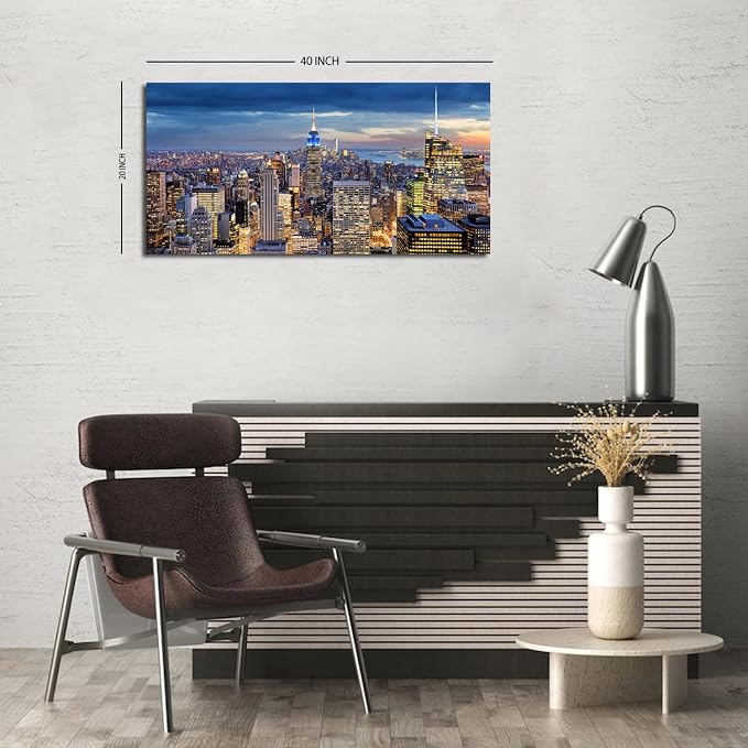 New York City Wall Art NYC Skyline Pictures Wall Decor - Image 2