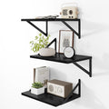 Heimlove Deep Floating Shelves for Wall, 12 Inch Deep Floating Shelves Set of 3 by Heimlove