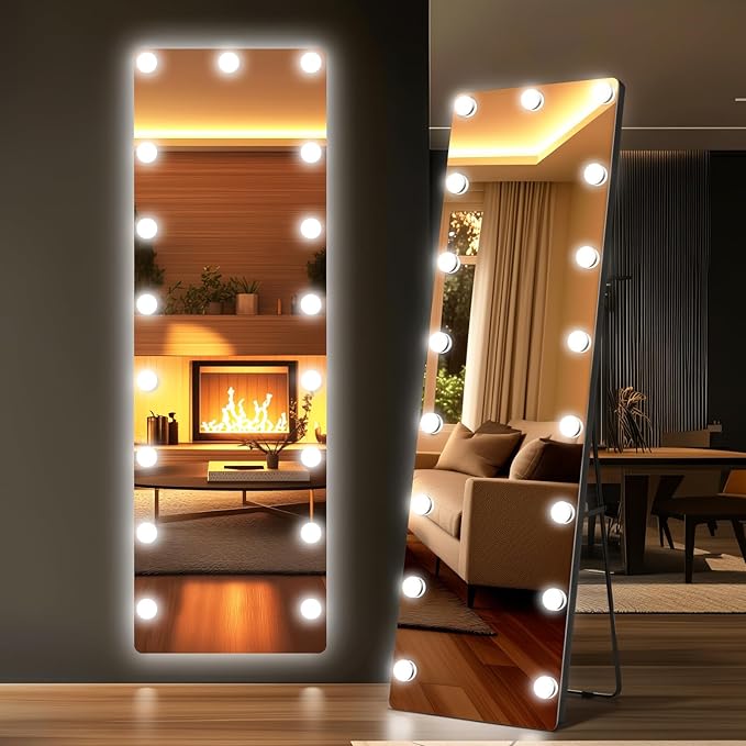 Kosmonia 56x18 Hollywood Full Length Mirror - Image 2