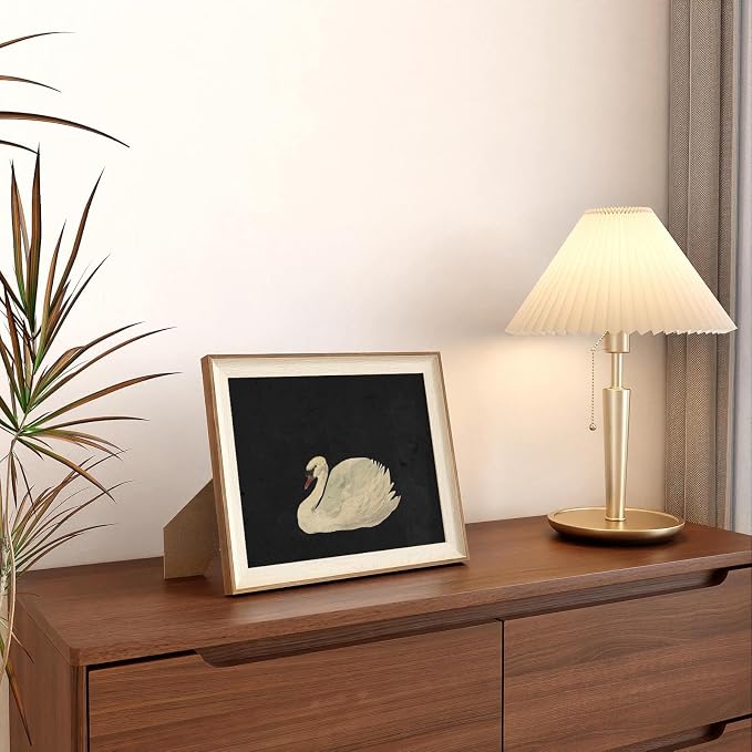 VIYYIEA Framed Wall Art for Living Room, Swan Art Canvas Prints, Vintage Home - Image 5