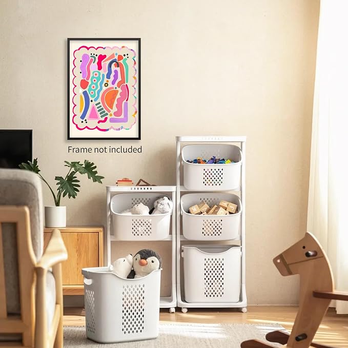Medpol Funky Cute Kids Abstract Wall Art Trendy Bright Colorful Poster Modern - Image 3