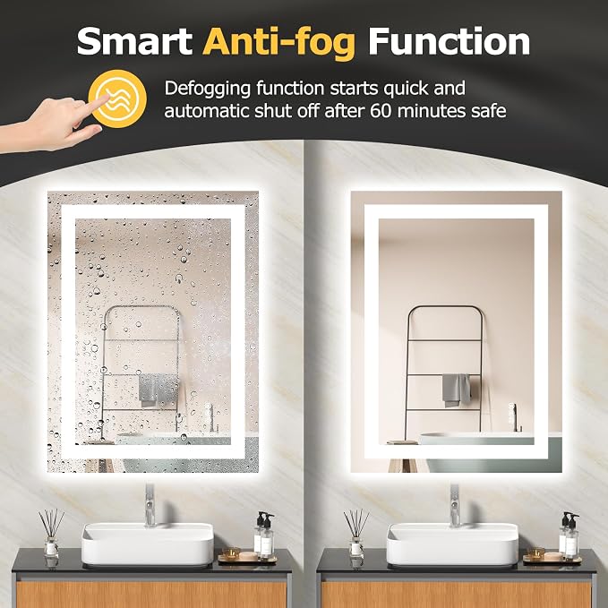 Hivone 24X32 LED Bathroom Mirror - Image 3