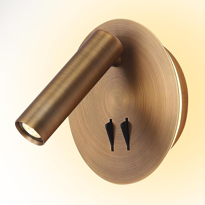 Wall Mount Reading Light for Bed, Backlight Night Wall Lamp, Hardwired Sconce by ZEROUNO