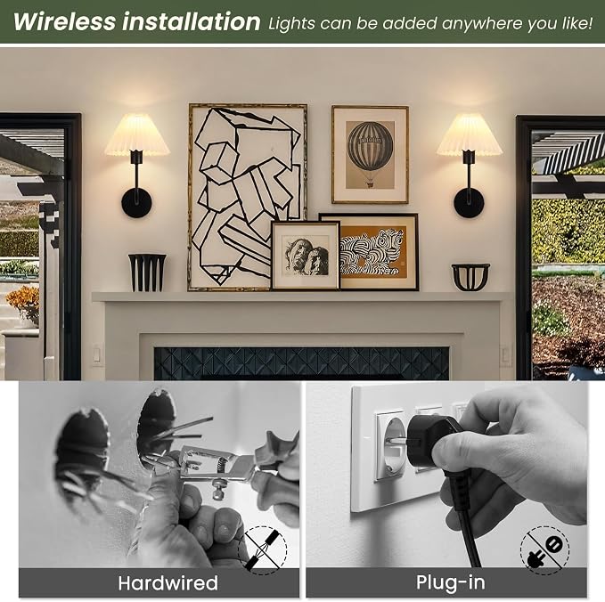 Rechargeable Battery Operated Wall Sconces Sets of 2, 15 Colors Wireless Wall - Image 6