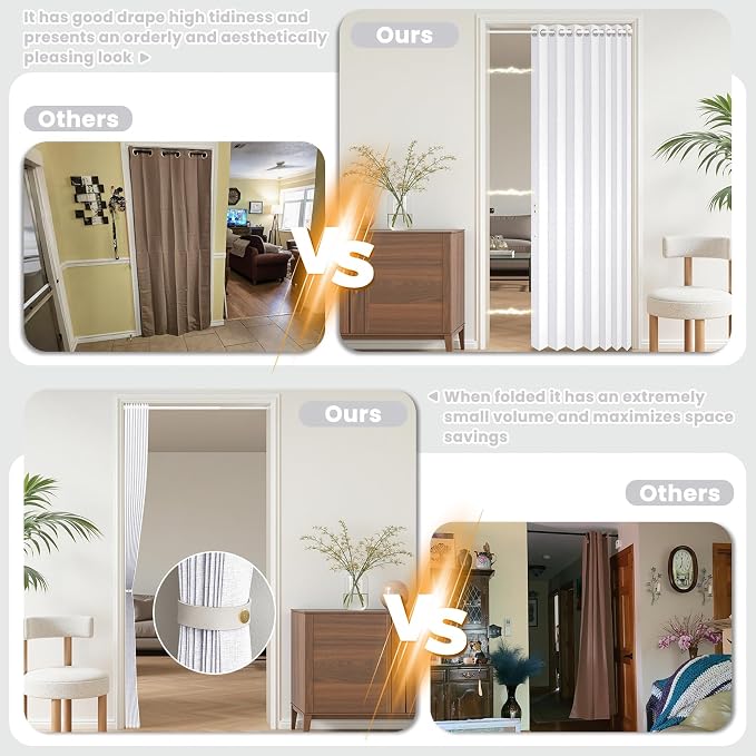 AJAZZ Blackout Magnetic Door Curtain - Image 5