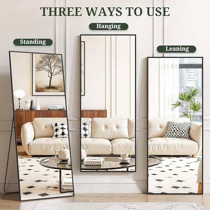 Mirror Full Length 64"x21" Full Body Floor Mirror - Image 6