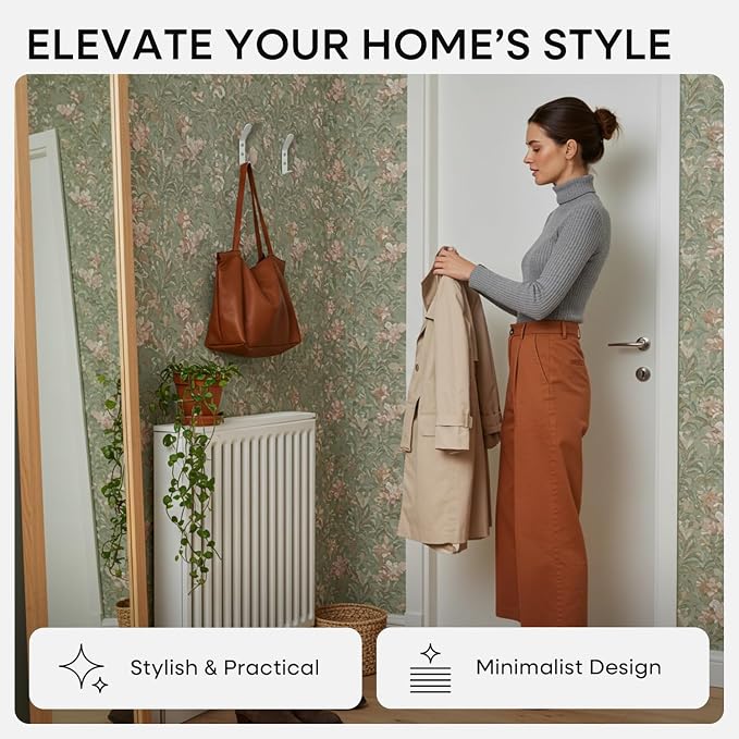 Homeforia Wall Coat Hook Rack - Image 2