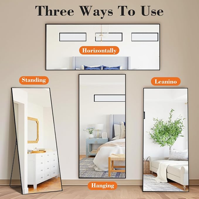 Mirror Full Length, Upgraded 21"x64" Body Wall Mirrors - Image 3