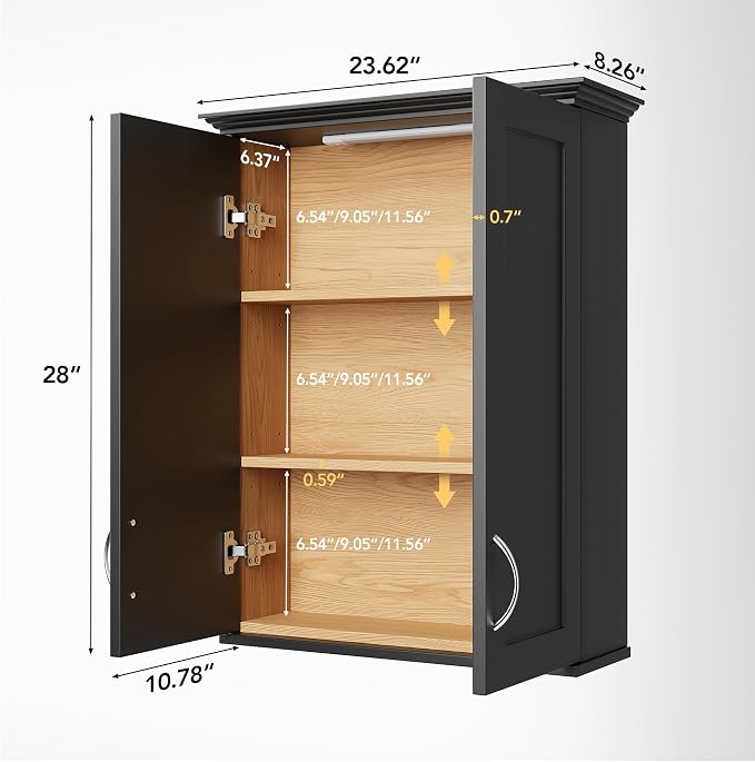 VANIRROR 23x30 Wall Mounted Bathroom Cabinet - Image 2