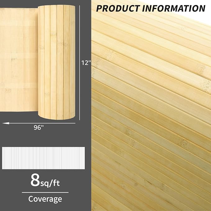 Art3d Natural Bamboo Wall Panel - Image 5