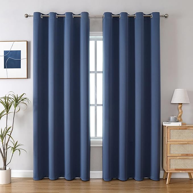 ChrisDowa Blackout Curtains 108 Inches Long 2 Panels Set by ChrisDowa