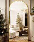 Antok 76" x34” Arched Full Length Floor Mirror, Free Standing/Wall Mount/Leaning by AntokMirror