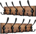 Kuhome 2pcs Coat Rack Wall Mount Wooden Hat Rack by Kuhome