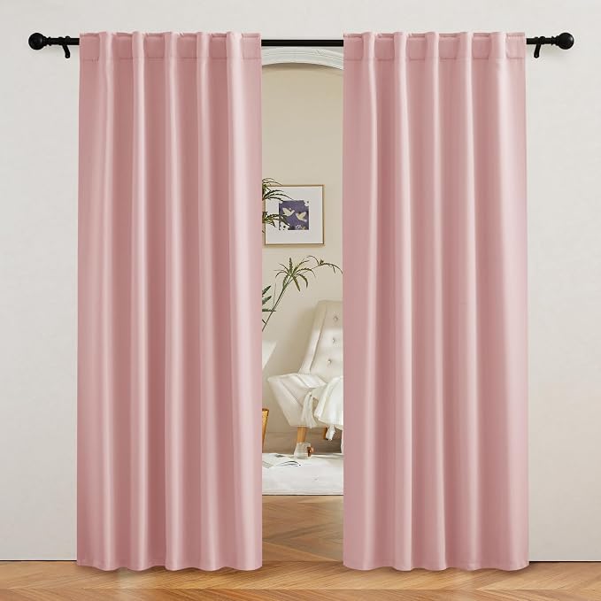 RYB HOME Pink Blackout Curtains by RYBHOME