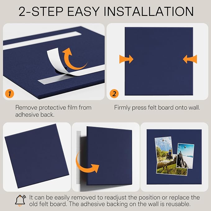 MaxGear Large Cork Board for Wall 36" x 24", Dark Blue Bulletin Board, 6 Pack - Image 4