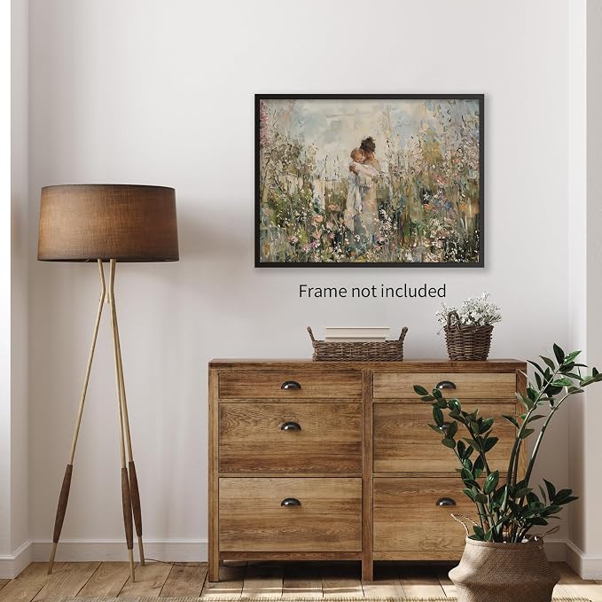 rumlud Country Flower Poster Vintage Nature Botanical Floral Wall Art Antique - Image 4