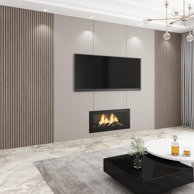 8-Pack WPC Wall Panels 118’’ x 6.1’’ 3D Slat Wall Panel Acoustic Wall Paneling - Image 5