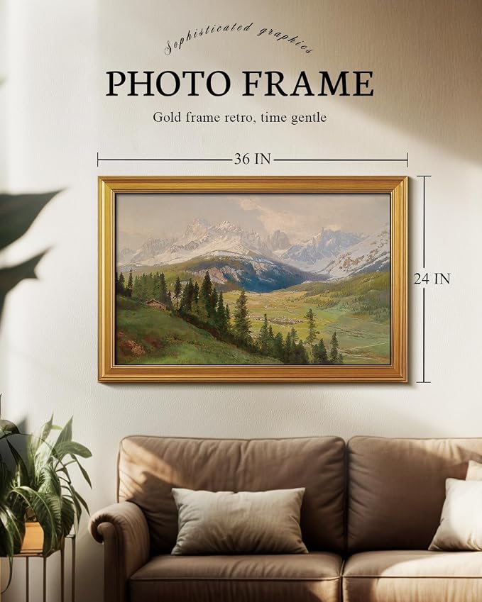 VIYYIEA Vintage Gold Framed Wall Art - Image 2