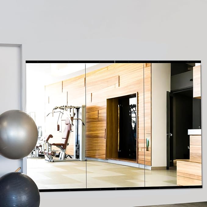 TRAHOME Home Gym Mirror for Wall, Glass Frameless Body Large Mirror for Home Gym - Image 6