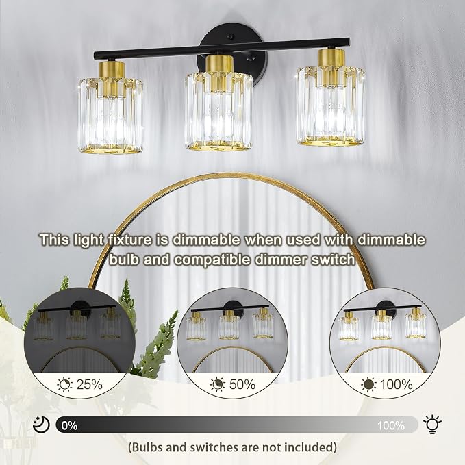 Crystal Bathroom Light Fixtures, Bathroom Lighting Fixtures Over Mirror - Image 8