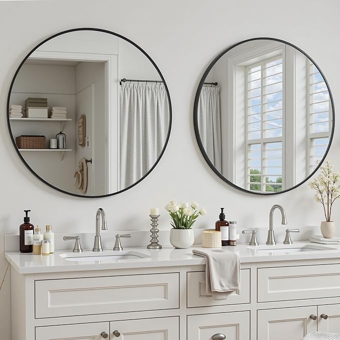 Antok 20 Inch 2PCS Round Mirror by AntokMirror
