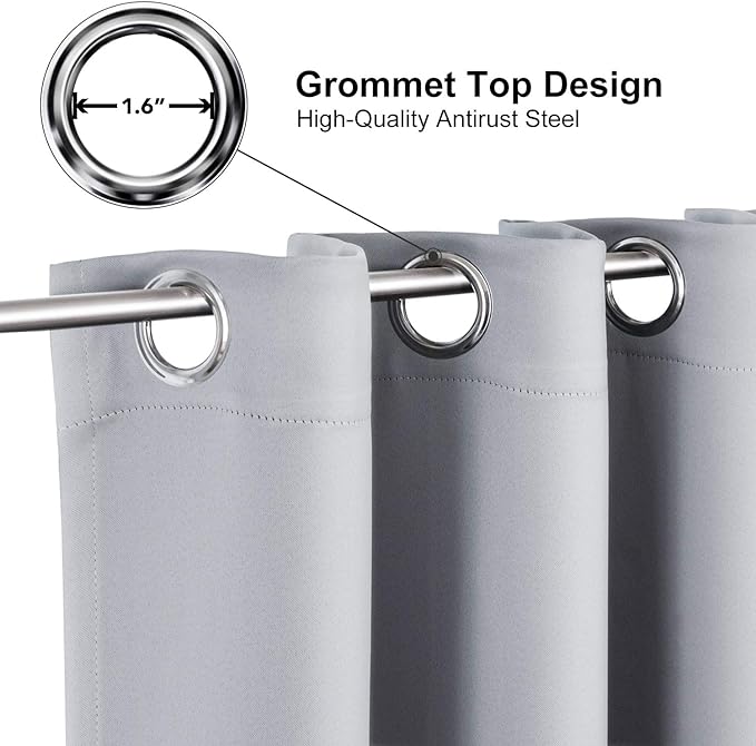 ChrisDowa Grommet Blackout Curtains - Image 2