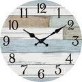 KECYET Wall Clock Battery Operated 8 Inch Silent Non Ticking Coastal Design by KECYETWALLCLOCK