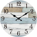 KECYET Wall Clock Battery Operated 14 Inch Large Silent Non Ticking Coastal by KECYETWALLCLOCK