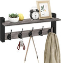 Homode Wall Hooks with Shelf, Coat Rack Wall Mount, Entryway Shelf with Hooks by Homode