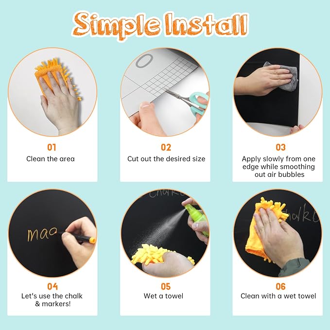 Magnetic Chalkboard Contact Paper - Image 4