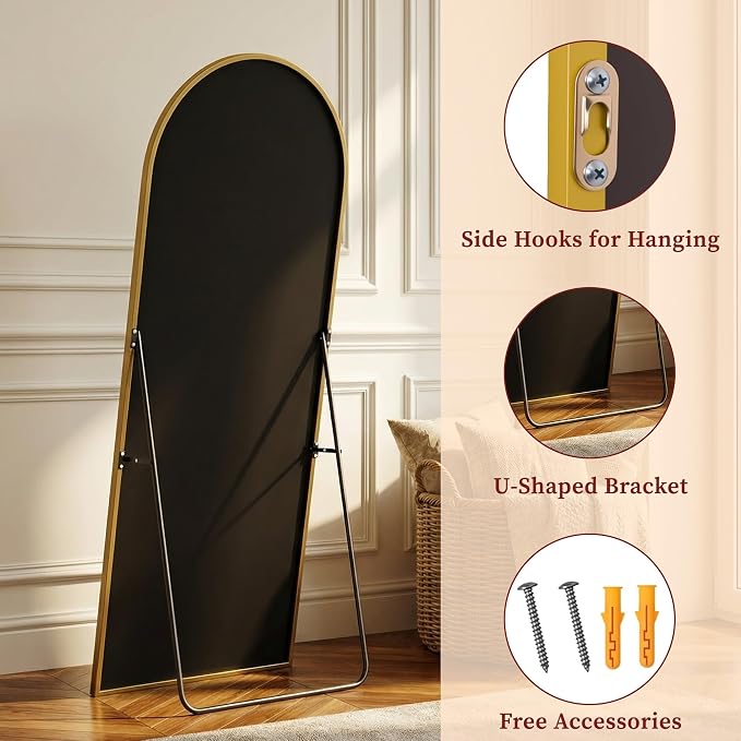Suidia 68"x26" Arched Full Length Mirror - Image 7