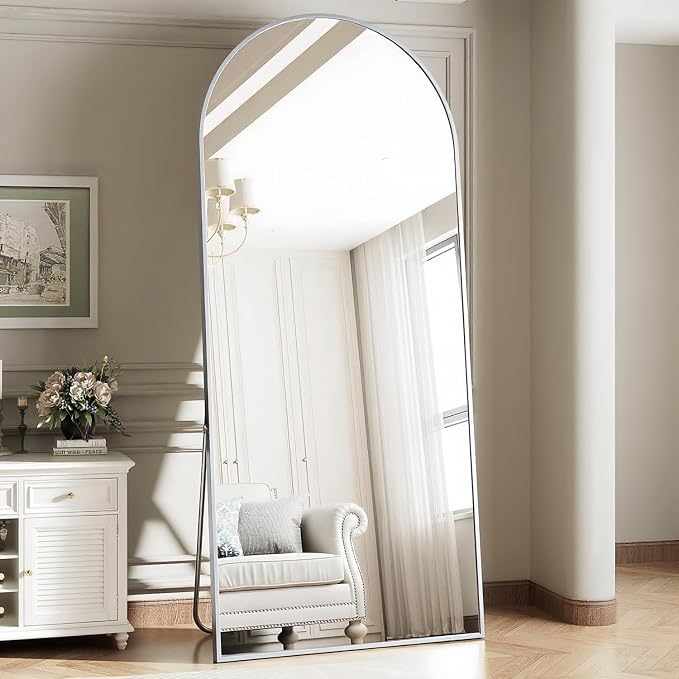 Dewfig Arched Full Length Mirror, Full Body Mirrors - Image 2