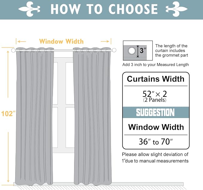 ChrisDowa Blackout Curtains 102 inches Long - Image 5