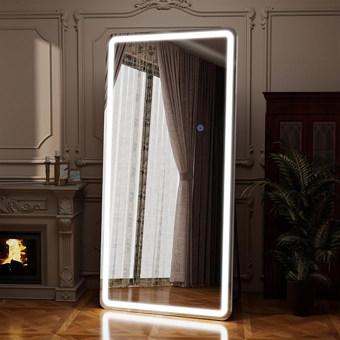 71"x32" LED Full Length Mirror – Standing Floor Body Mirror - Image 7