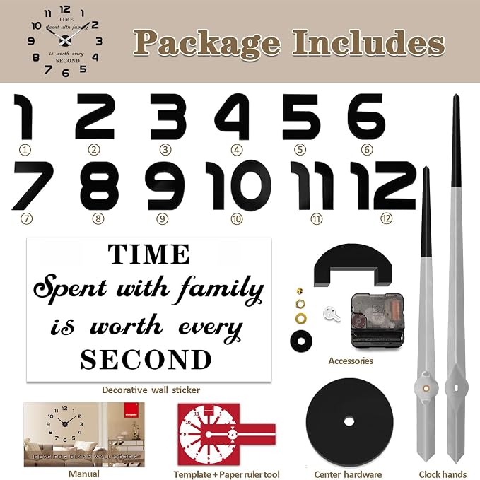 VANGOLD Big Wall Clock for Living Room - Image 5
