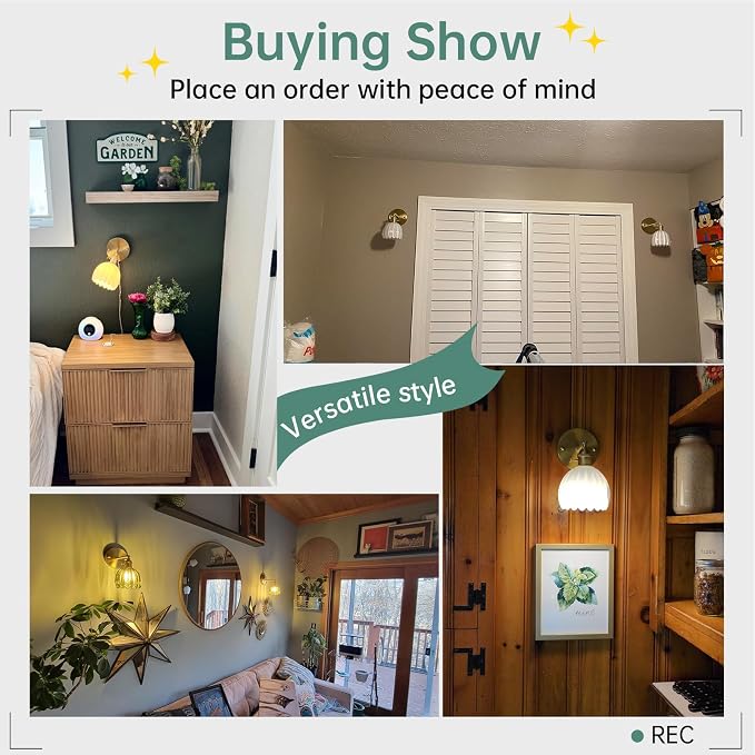 Shenmoyl Plug in Wall Sconce, 2 Pack - Image 7