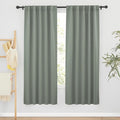 RYB HOME Sage Green Curtains for Bedroom, Vertical Privacy UV Protection Shades by RYBHOME